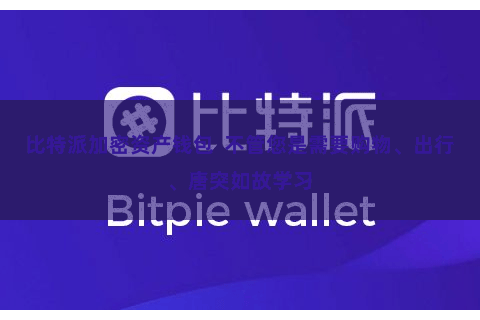 比特派加密资产钱包 不管您是需要购物、出行、唐突如故学习