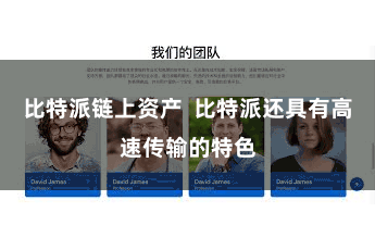 比特派链上资产  比特派还具有高速传输的特色