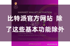 比特派官方网站  除了这些基本功能除外