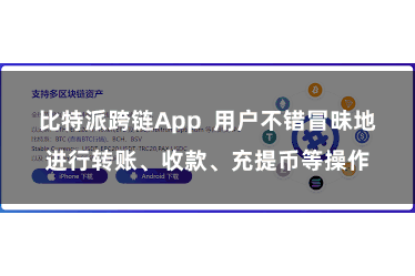 比特派跨链App  用户不错冒昧地进行转账、收款、充提币等操作